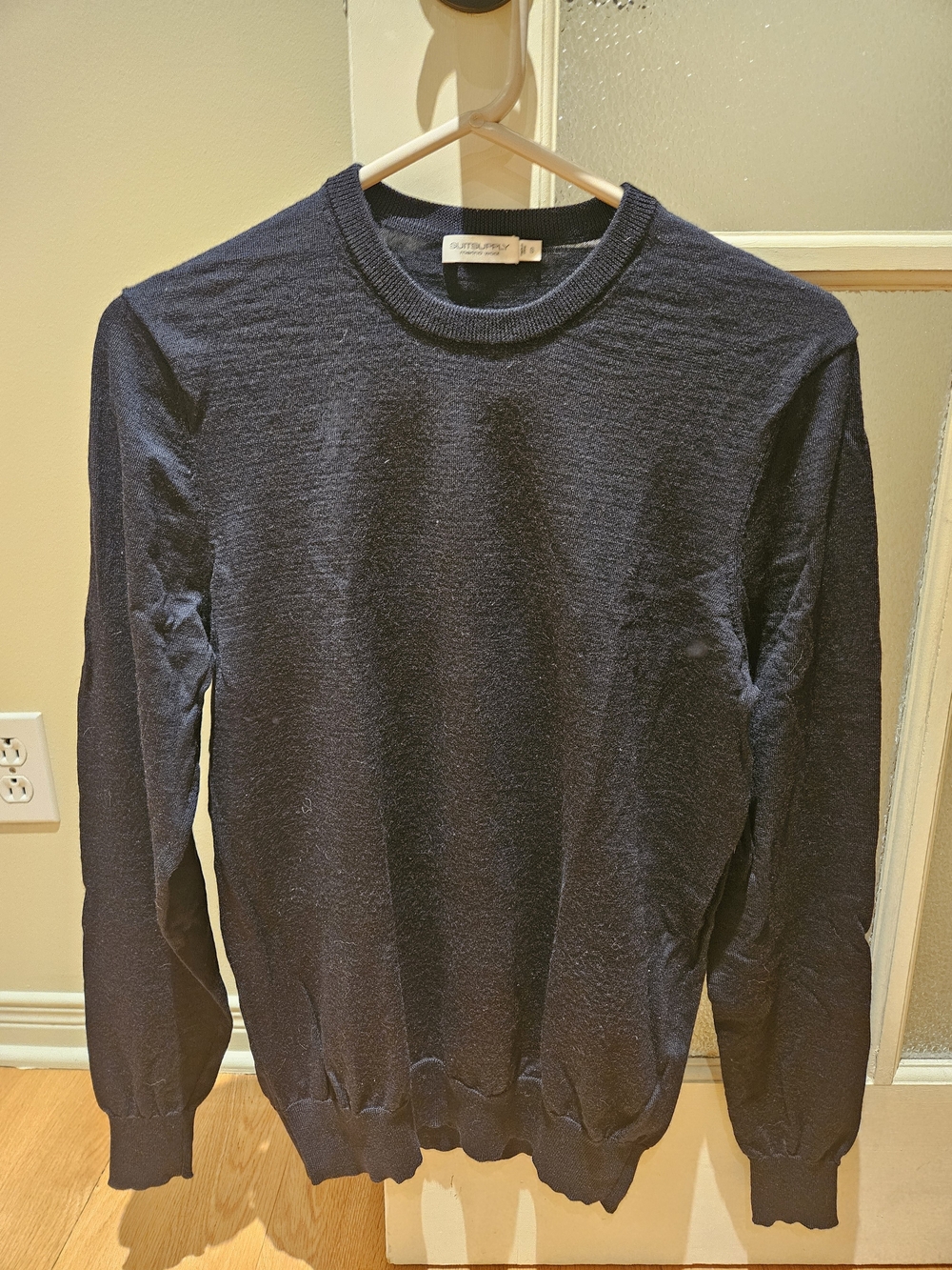 Suitsupply Men's Crewneck Sweater in Navy Blue